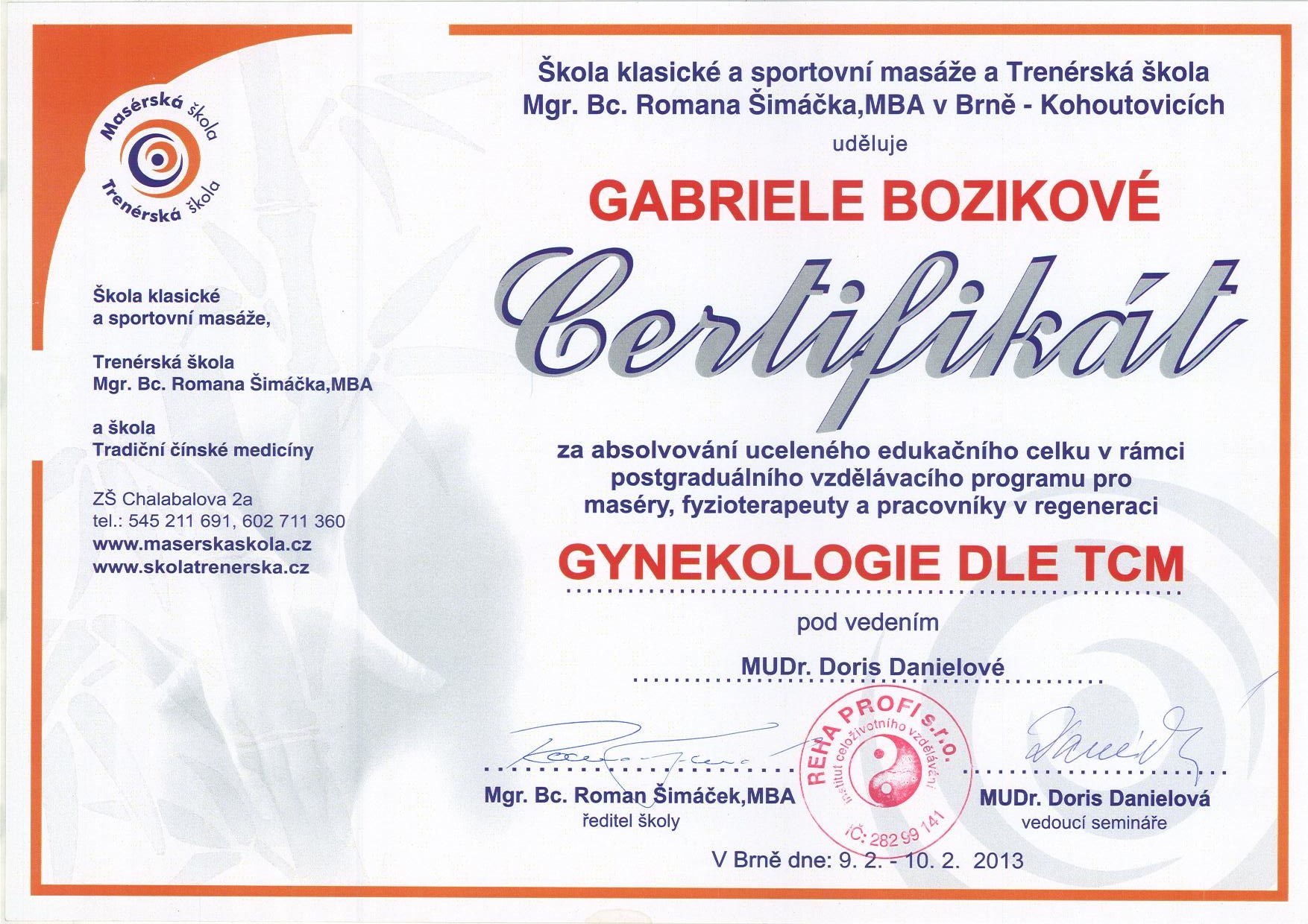 Gynekologia podla TCM