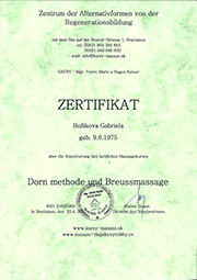 Dornova, Breussová masáž